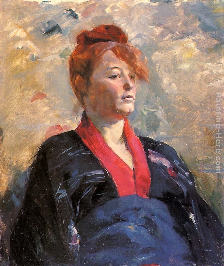 Madame Lili Grenier painting - Henri de Toulouse-Lautrec Madame Lili Grenier art painting